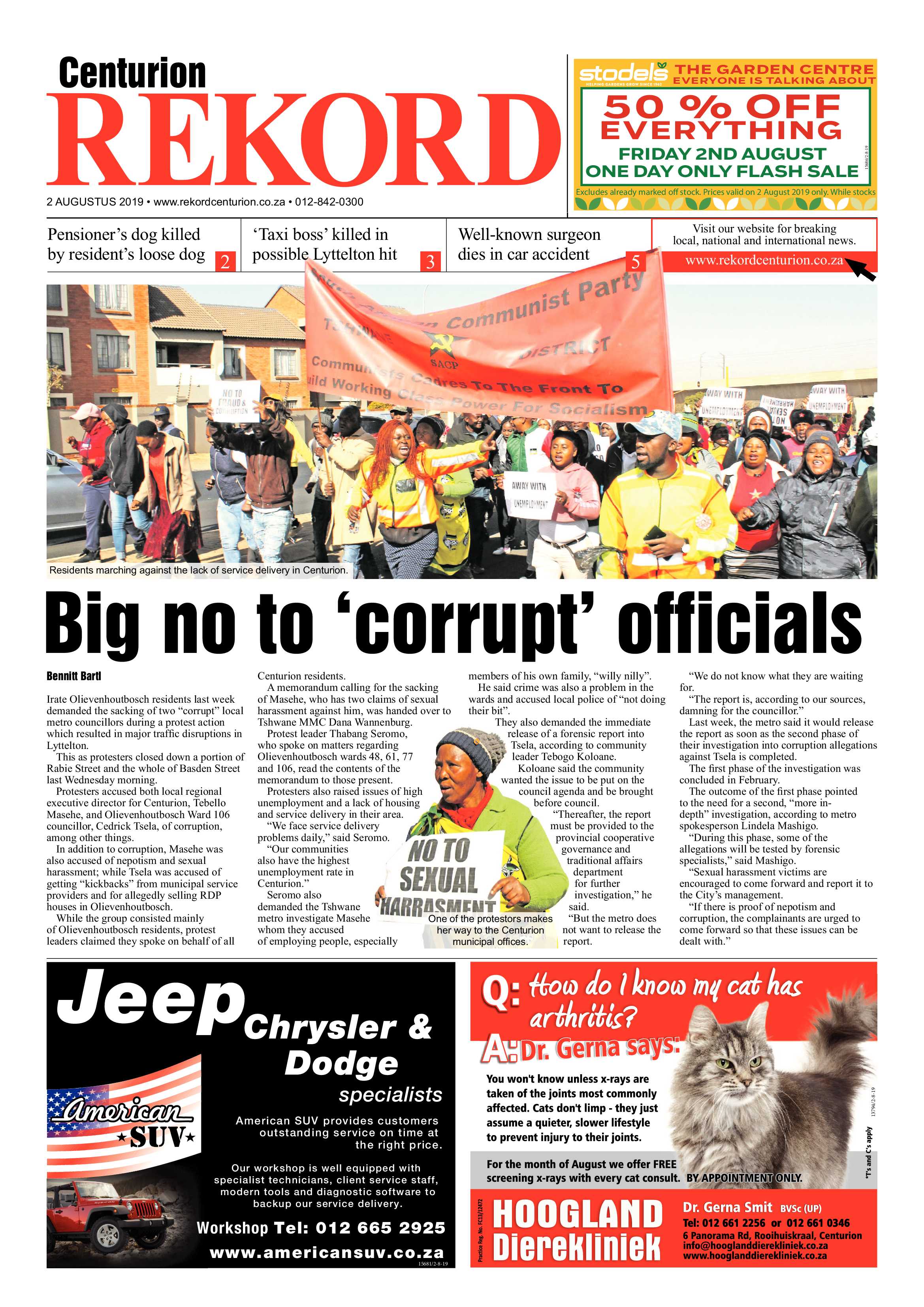 Rekord Centurion 2 August 2019 page 1