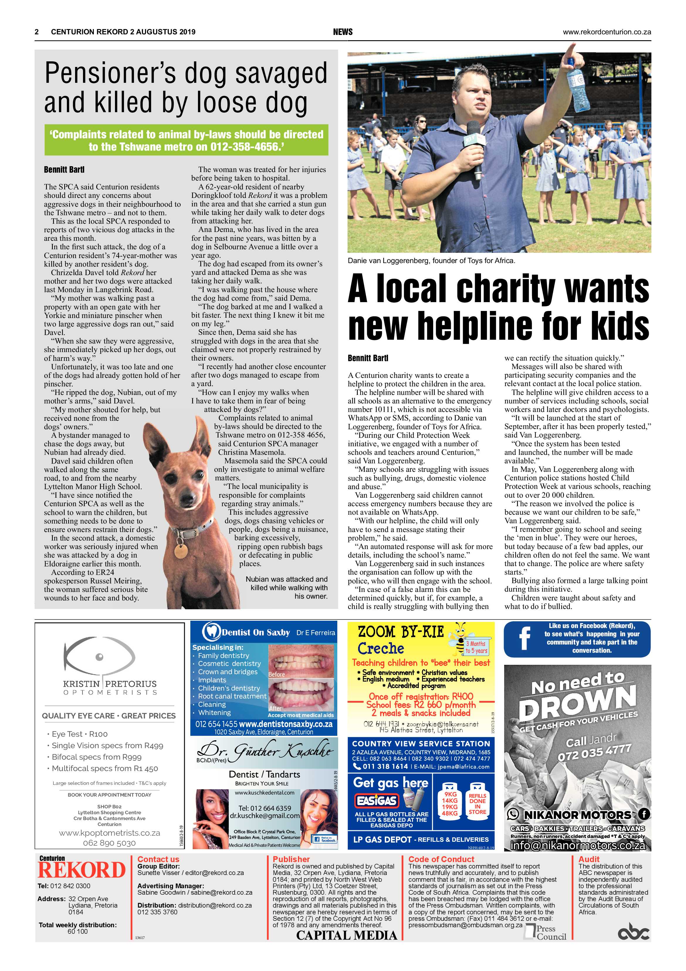 Rekord Centurion 2 August 2019 page 2