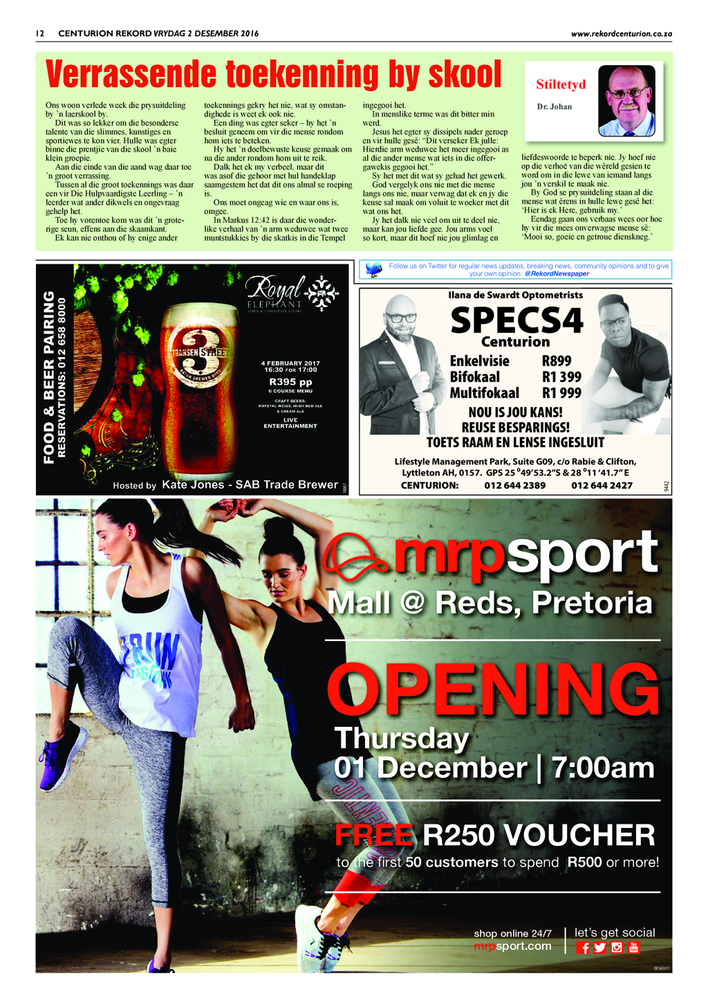 Rekord Centurion 2 December 2016 page 12