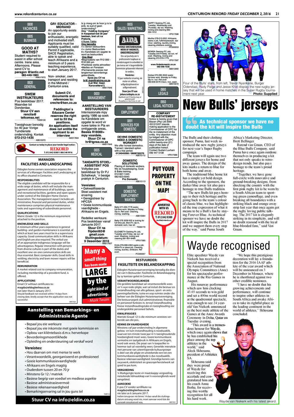 Rekord Centurion 2 December 2016 page 21