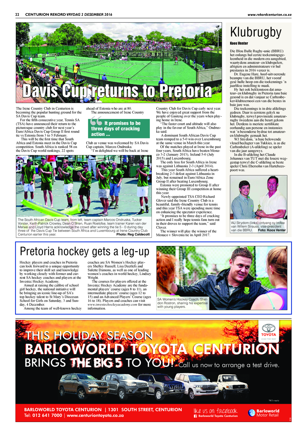 Rekord Centurion 2 December 2016 page 22