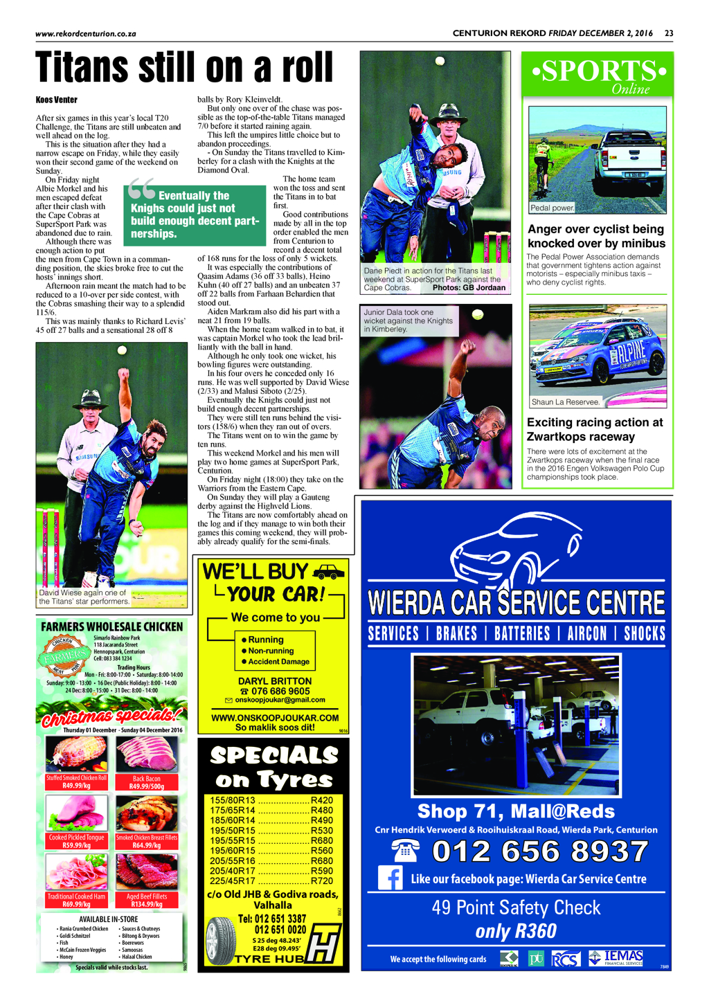 Rekord Centurion 2 December 2016 page 23
