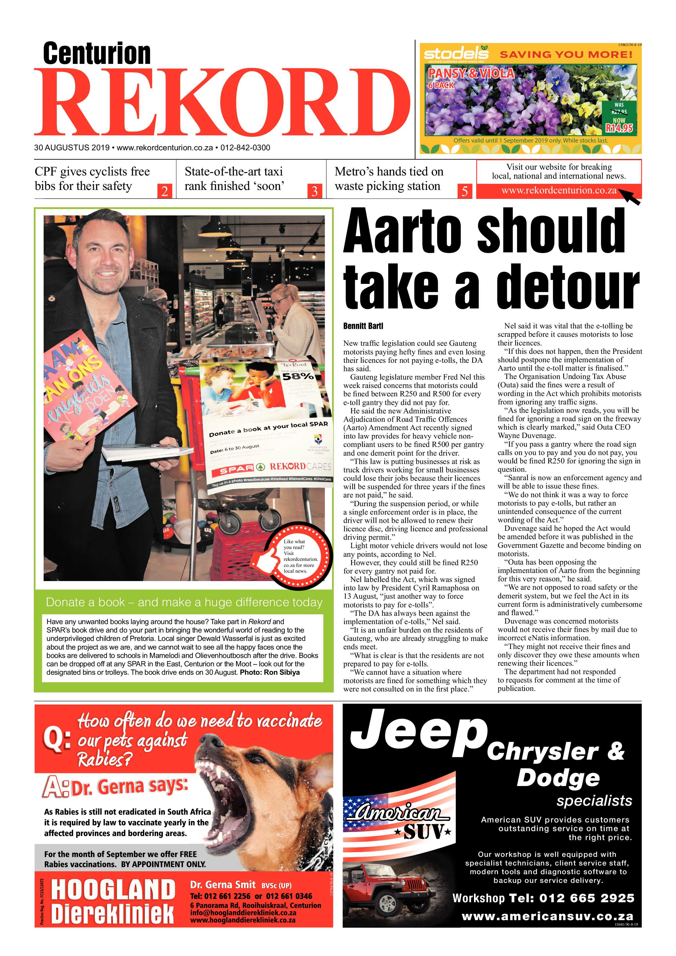 Rekord Centurion 30 August 2019 page 1