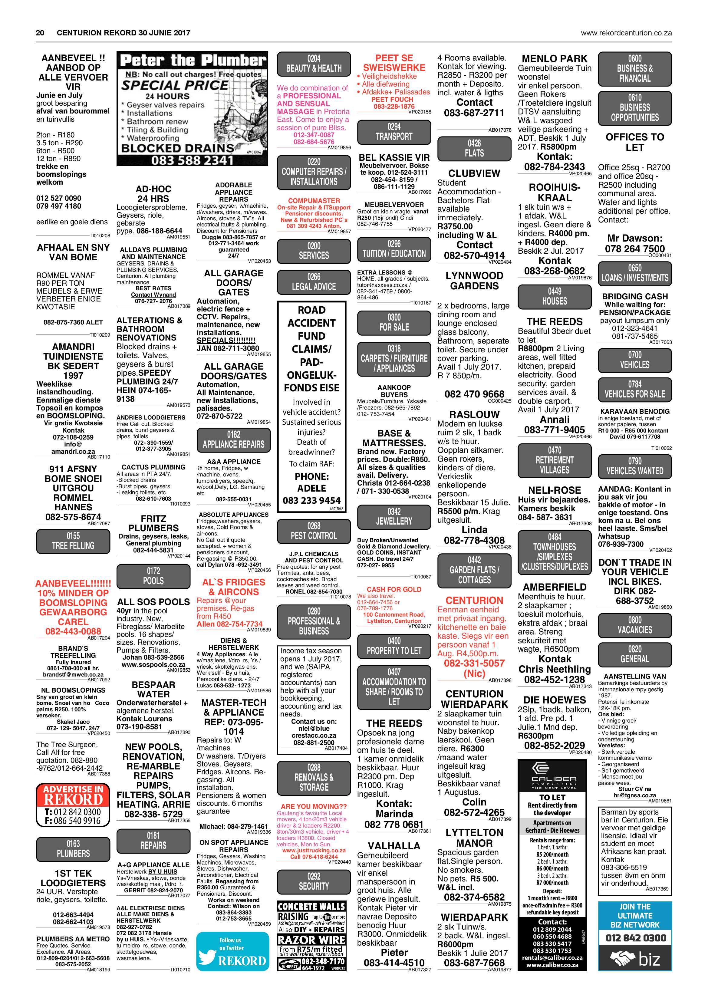 Rekord Centurion 30 June 2017 page 20