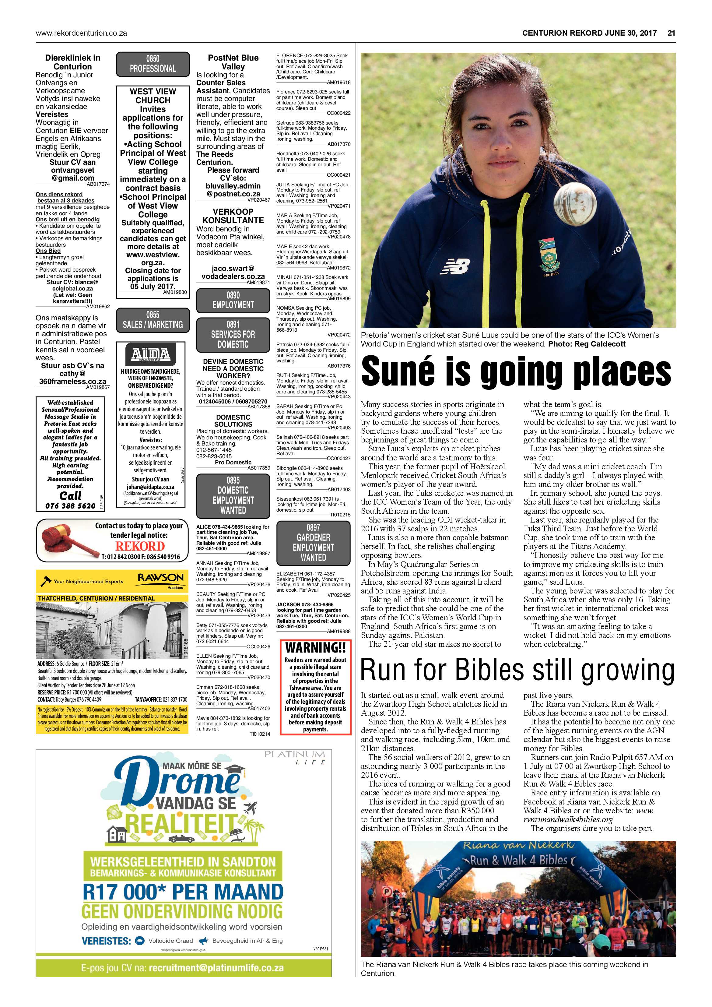 Rekord Centurion 30 June 2017 page 21