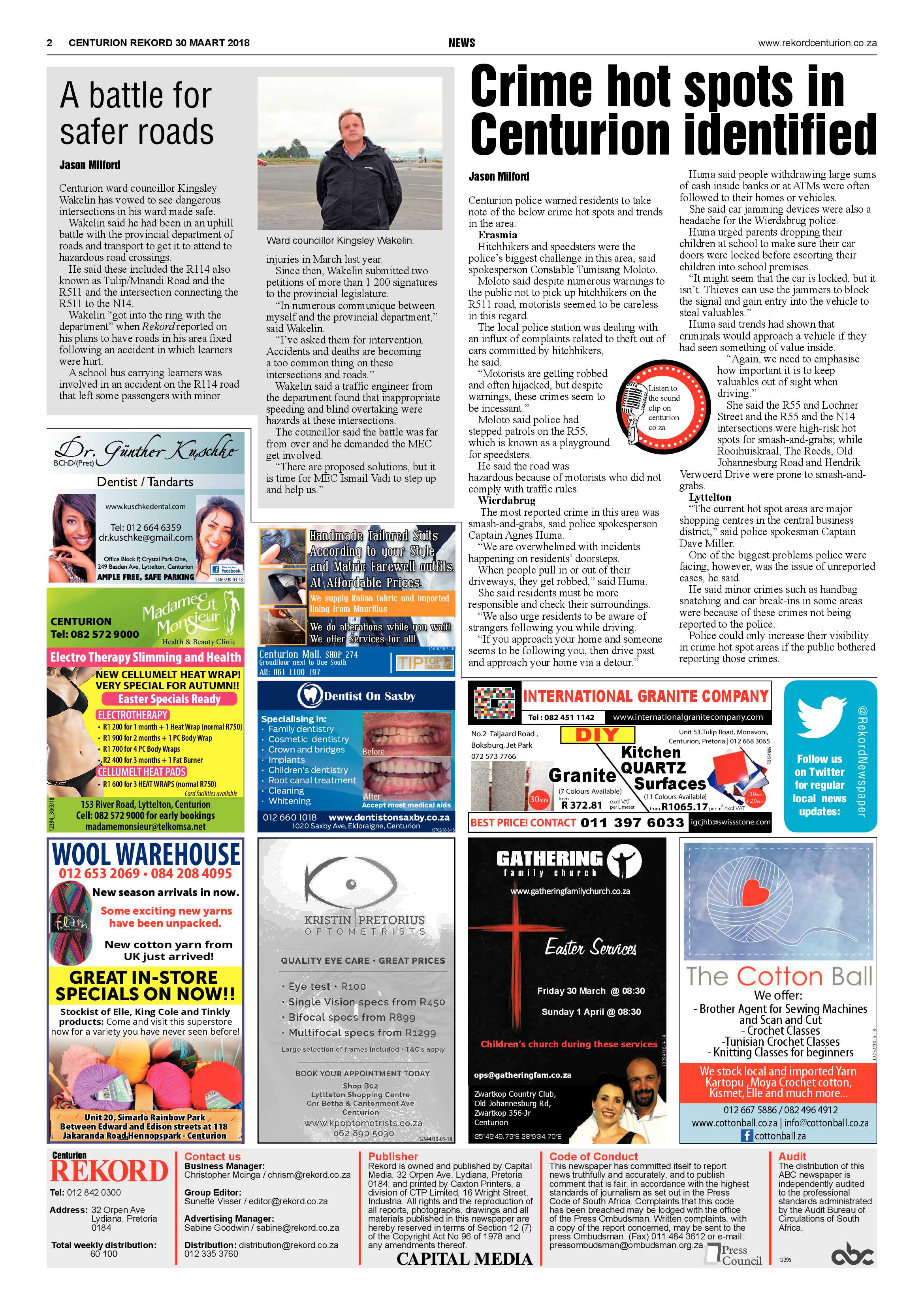 Rekord Centurion 30 March 2018 page 2