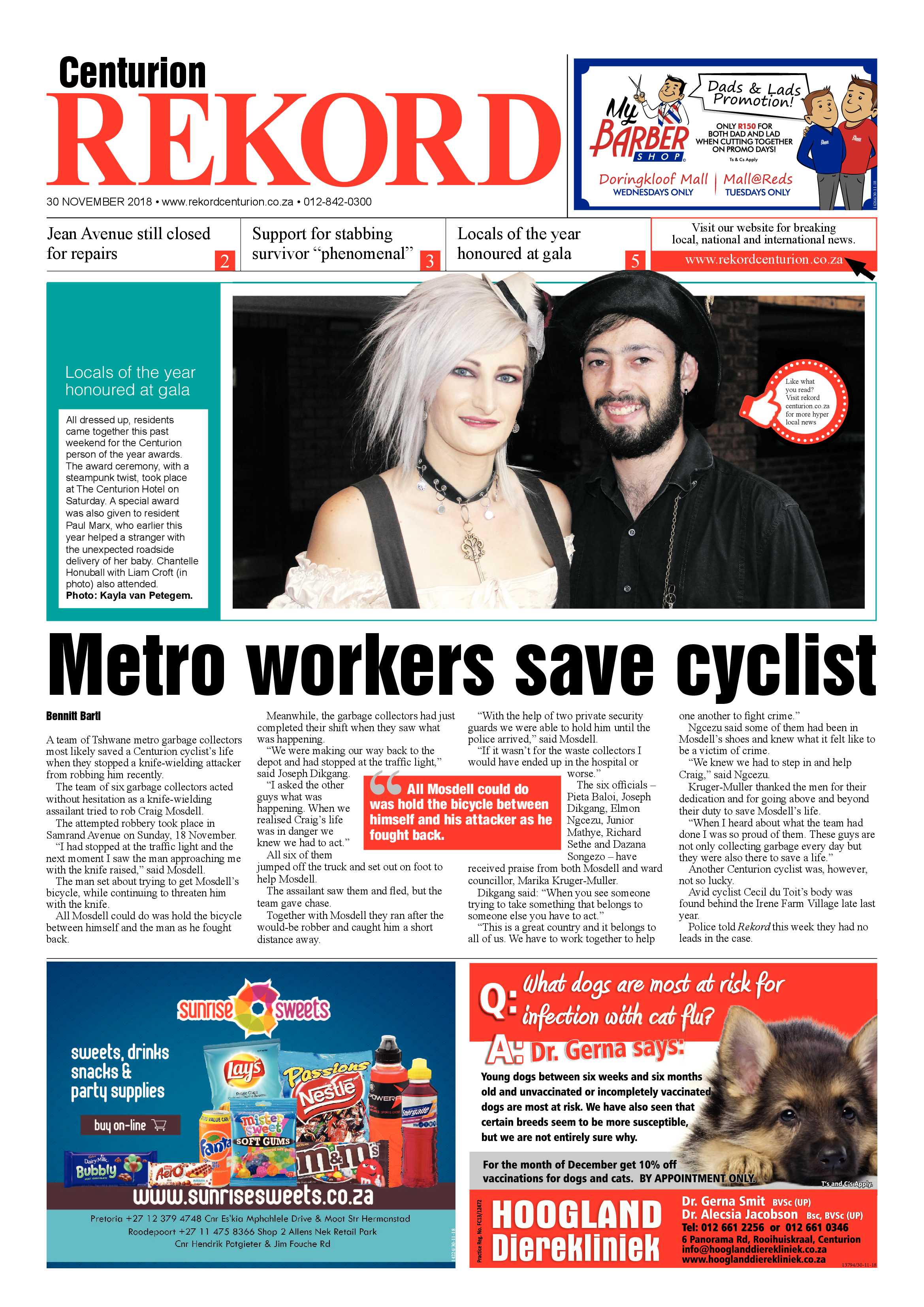Rekord Centurion 30 November 2018 page 1