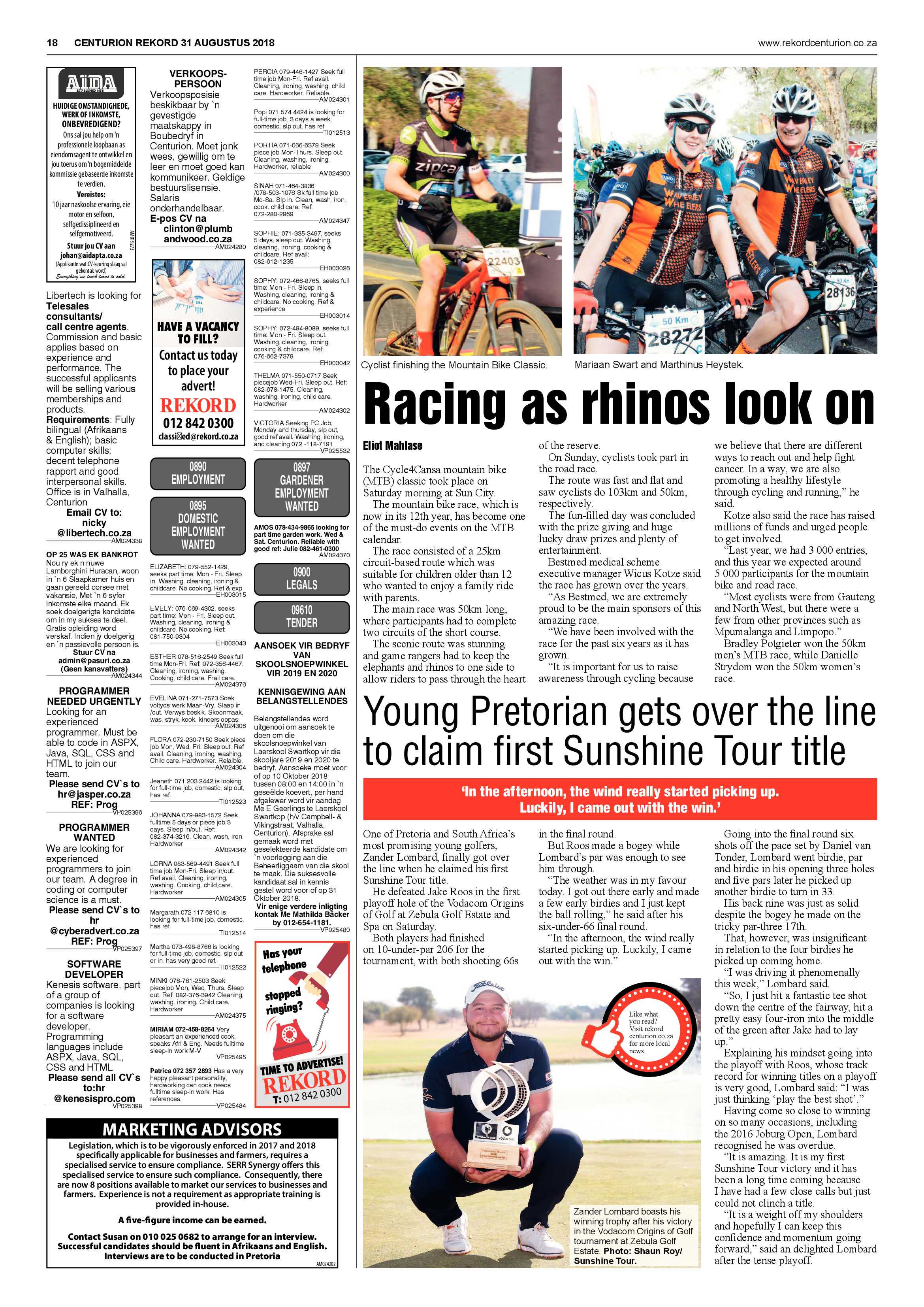 Rekord Centurion 31 August 2018 page 18