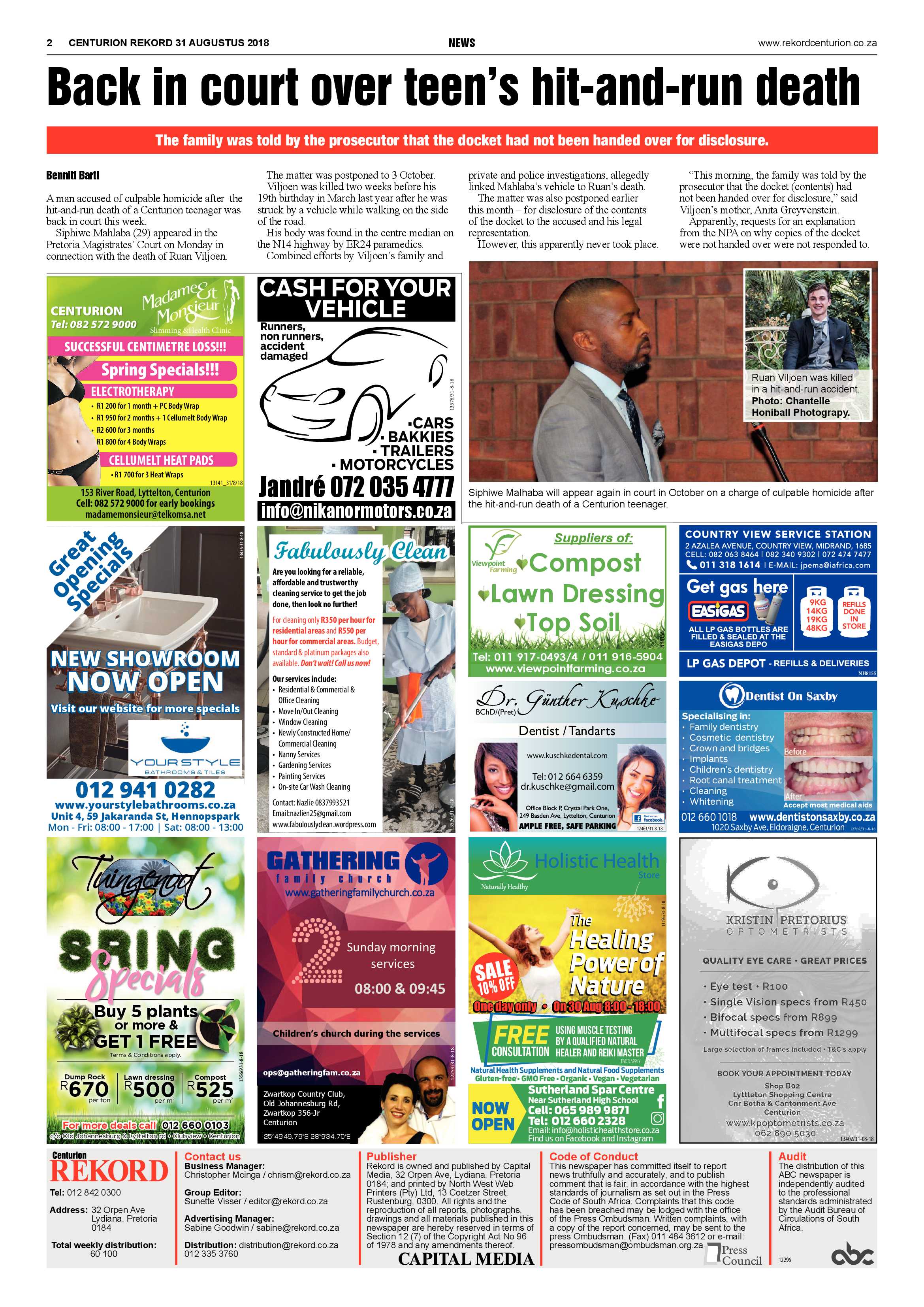 Rekord Centurion 31 August 2018 page 2