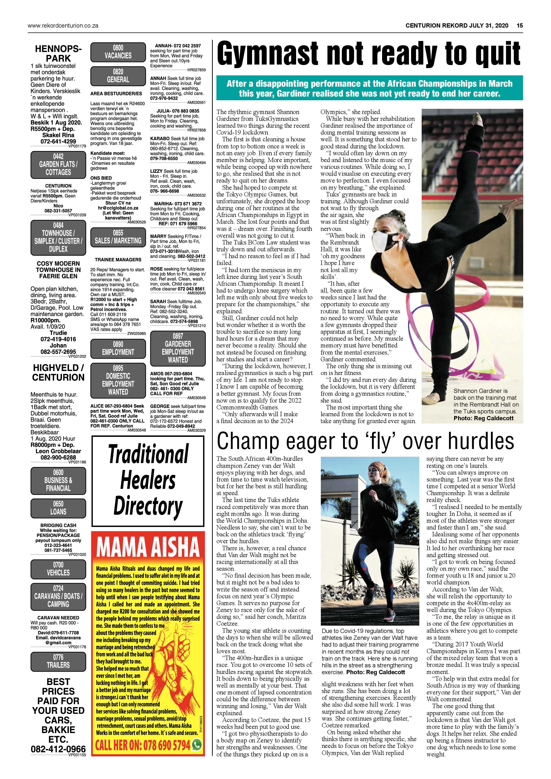 Rekord Centurion 31 July 2020 page 15