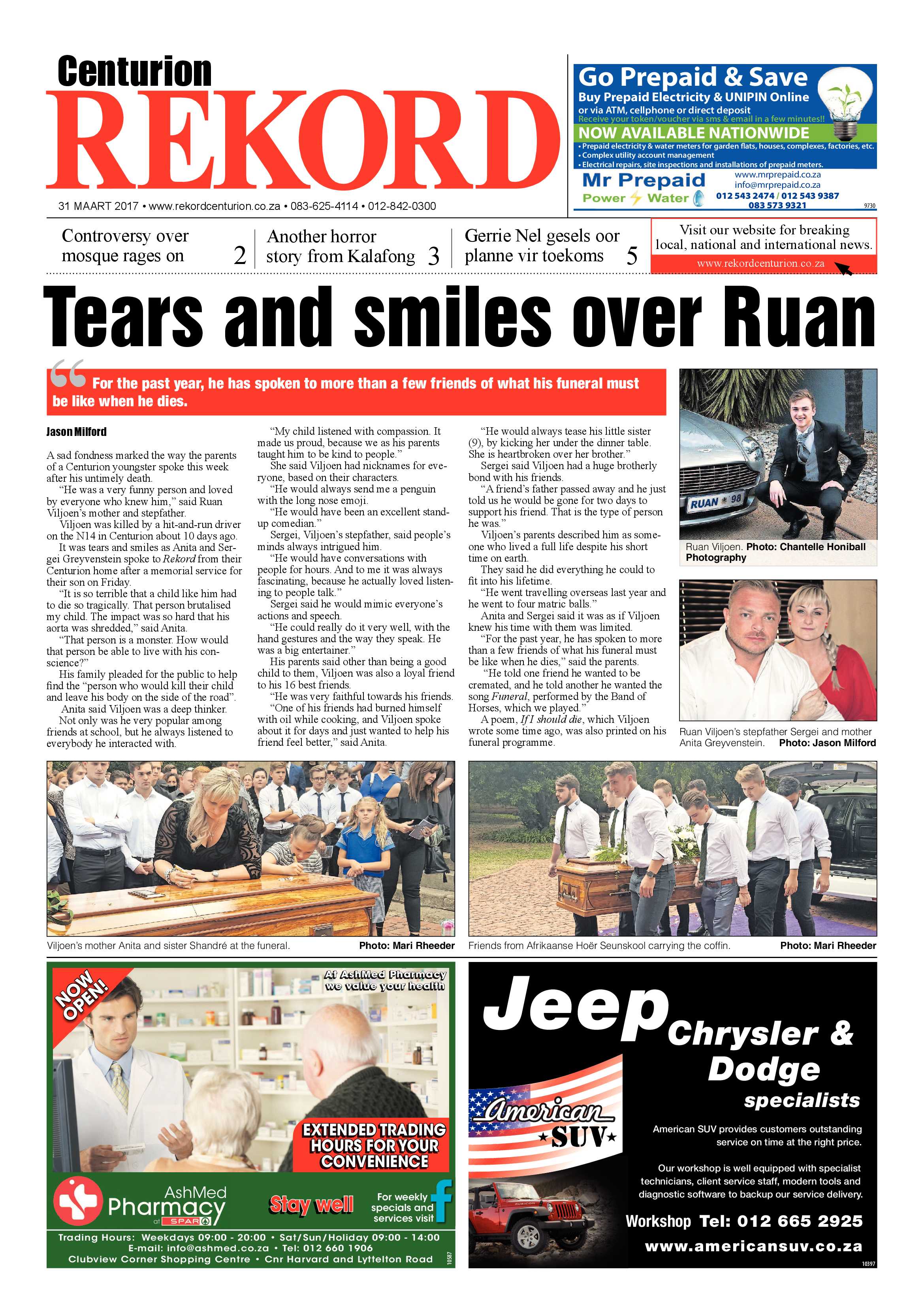 Rekord Centurion 31 March 2017 page 1