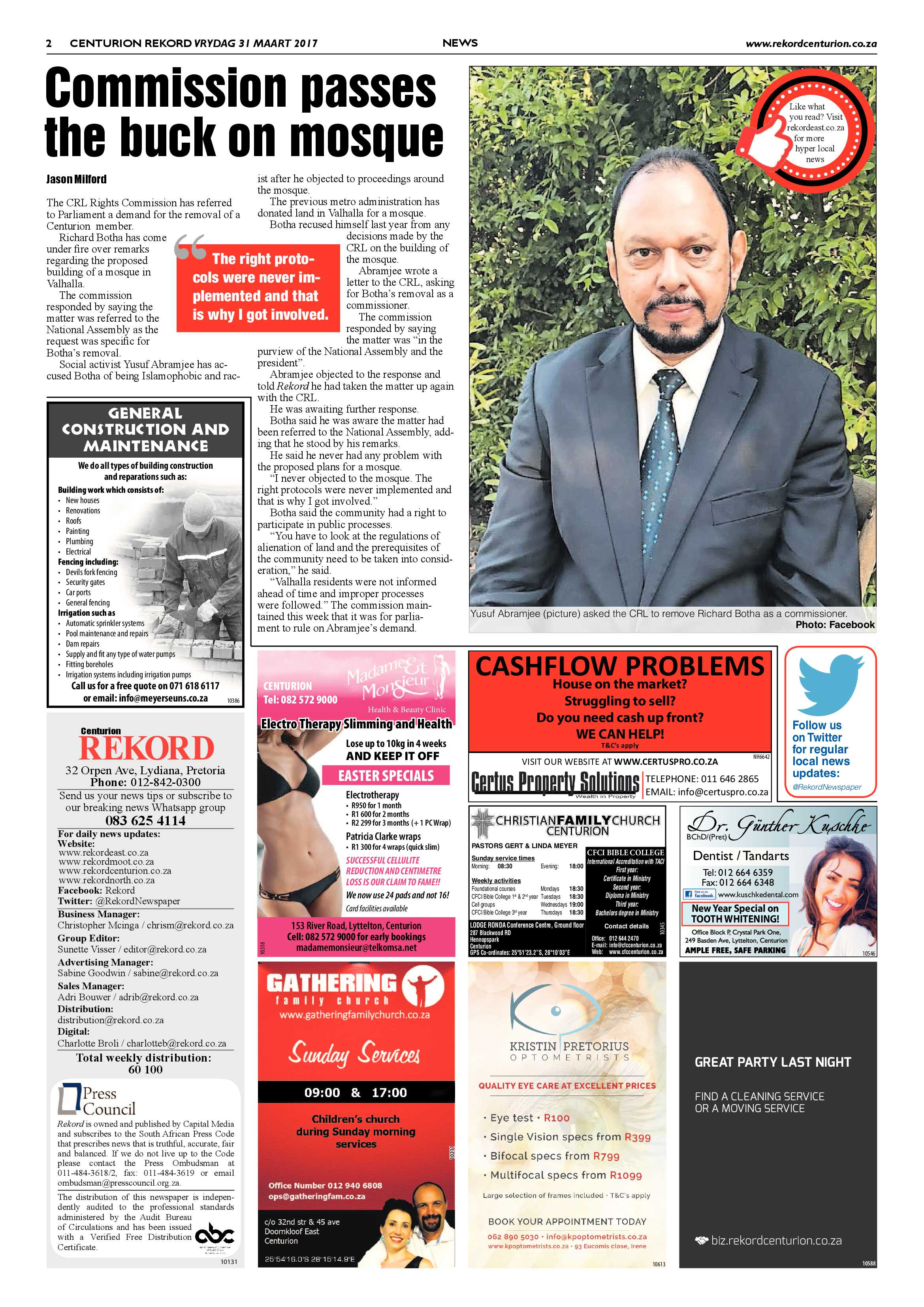 Rekord Centurion 31 March 2017 page 2