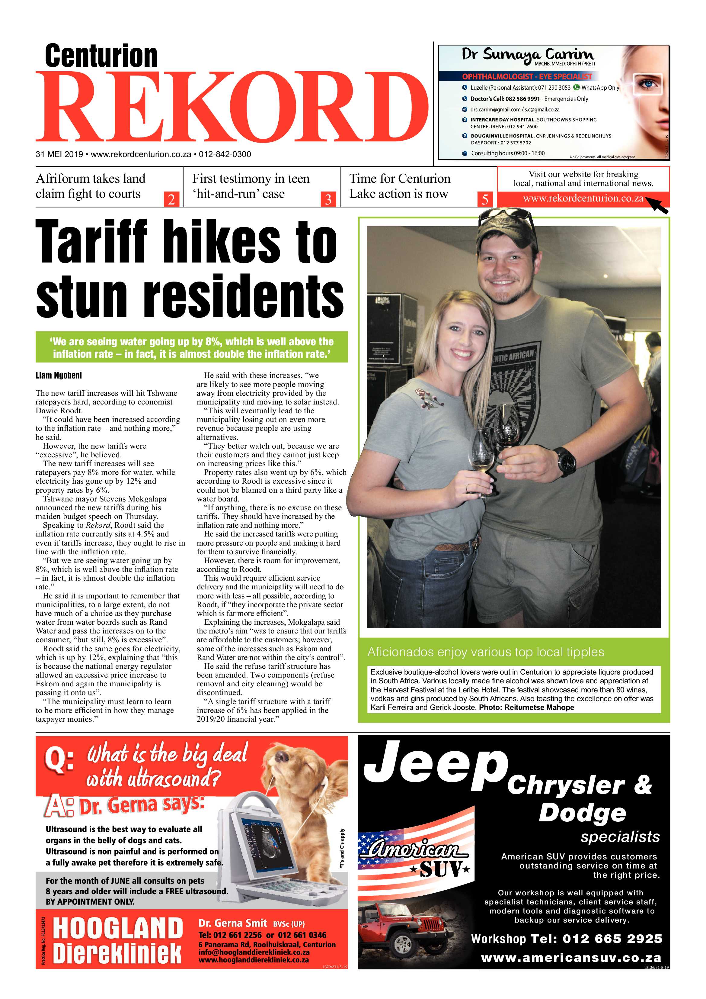 Rekord Centurion 31 May 2019 page 1