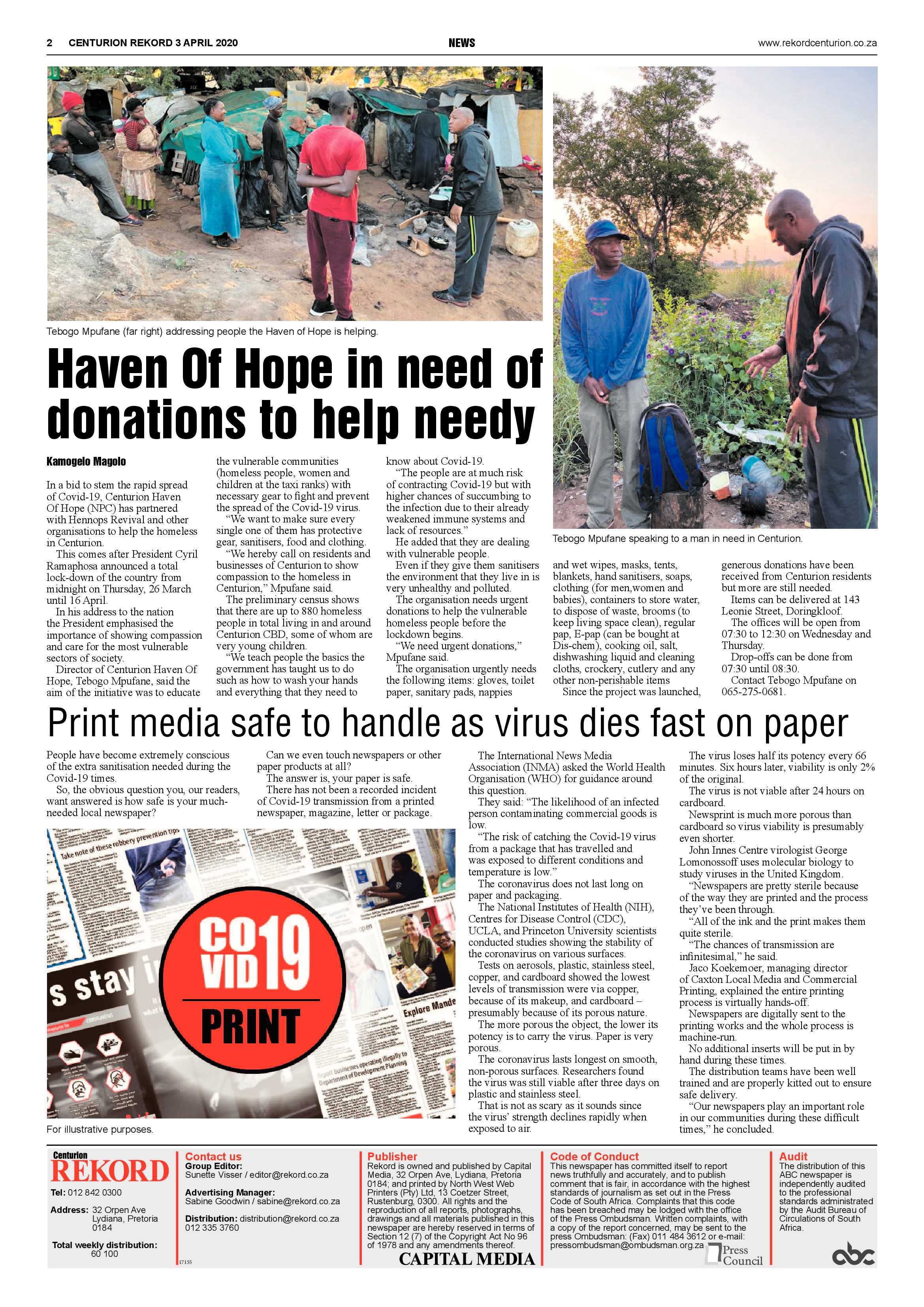 Rekord Centurion 3 April 2020 page 2
