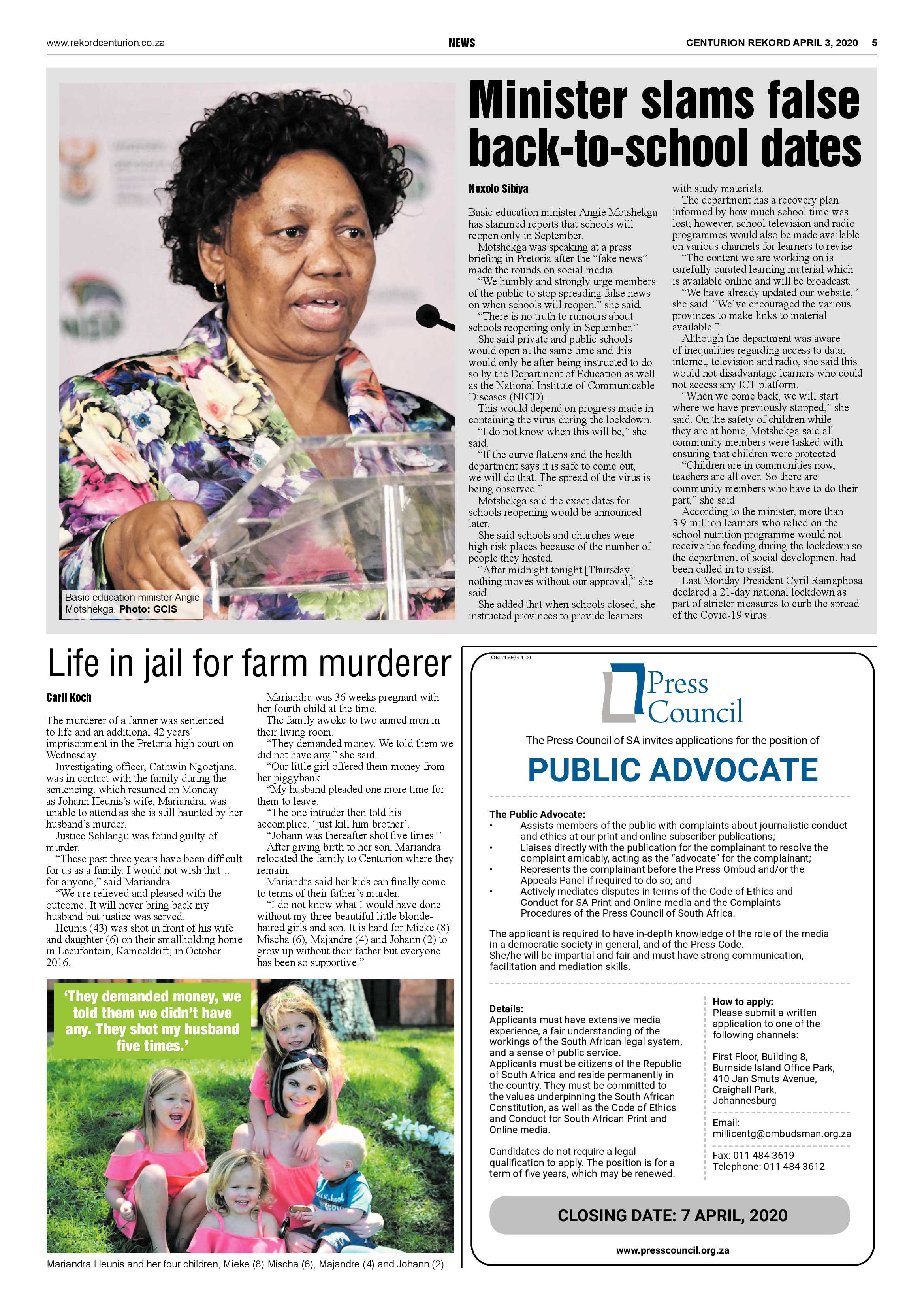 Rekord Centurion 3 April 2020 page 5