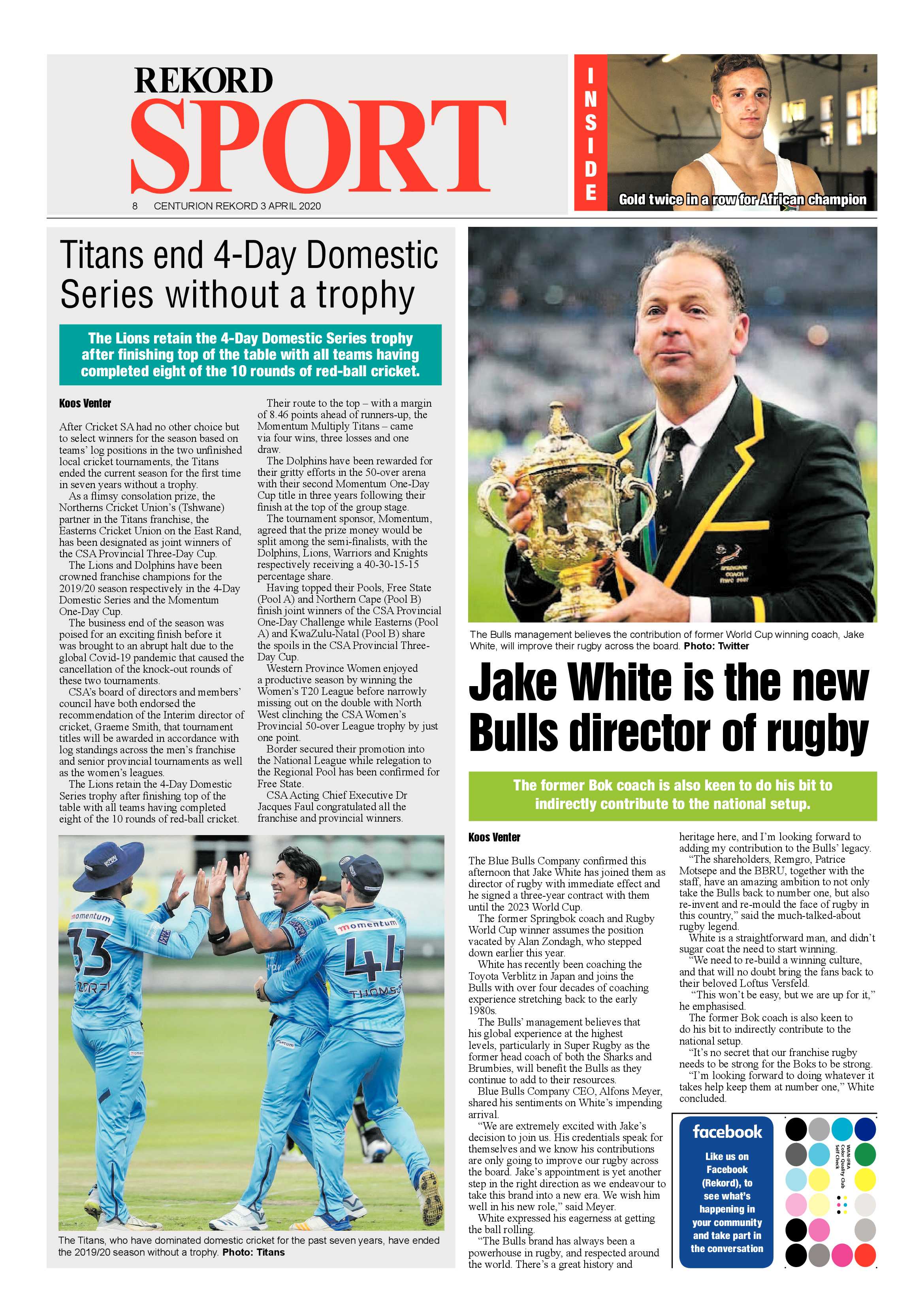 Rekord Centurion 3 April 2020 page 8