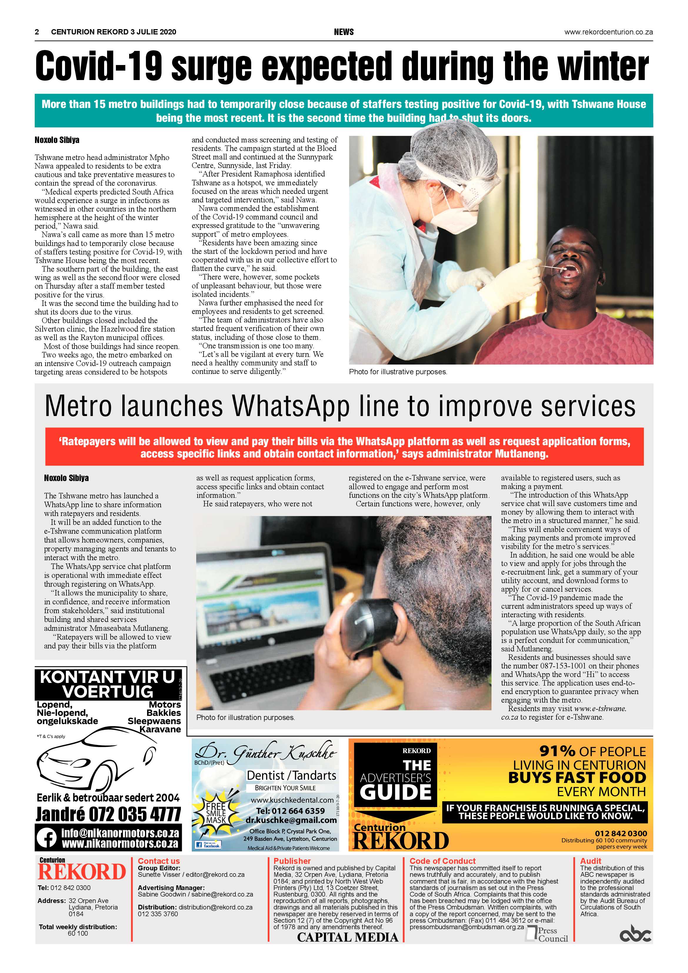 Rekord Centurion 3 July 2020 page 2