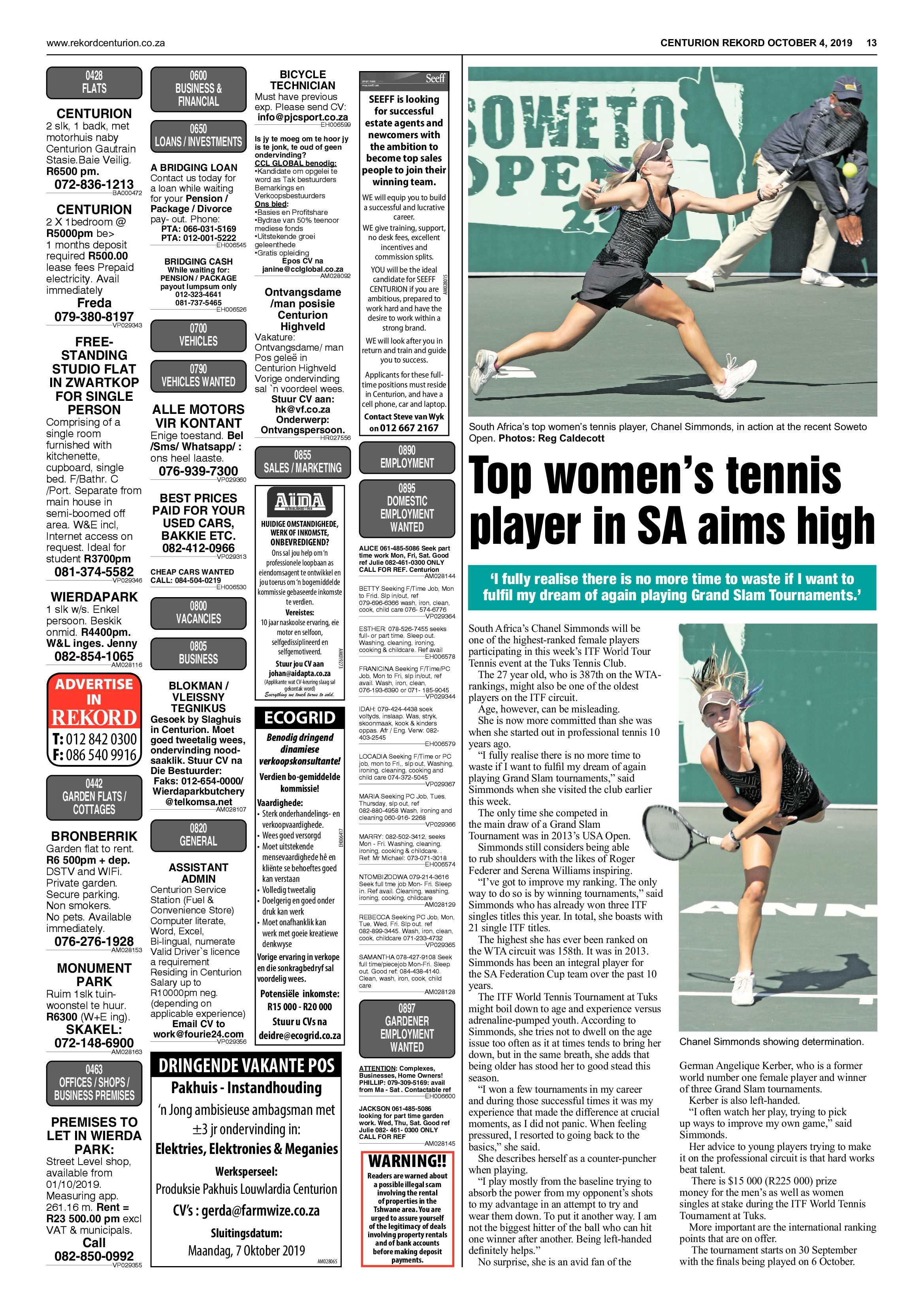 Rekord Centurion 4 October 2019 page 13