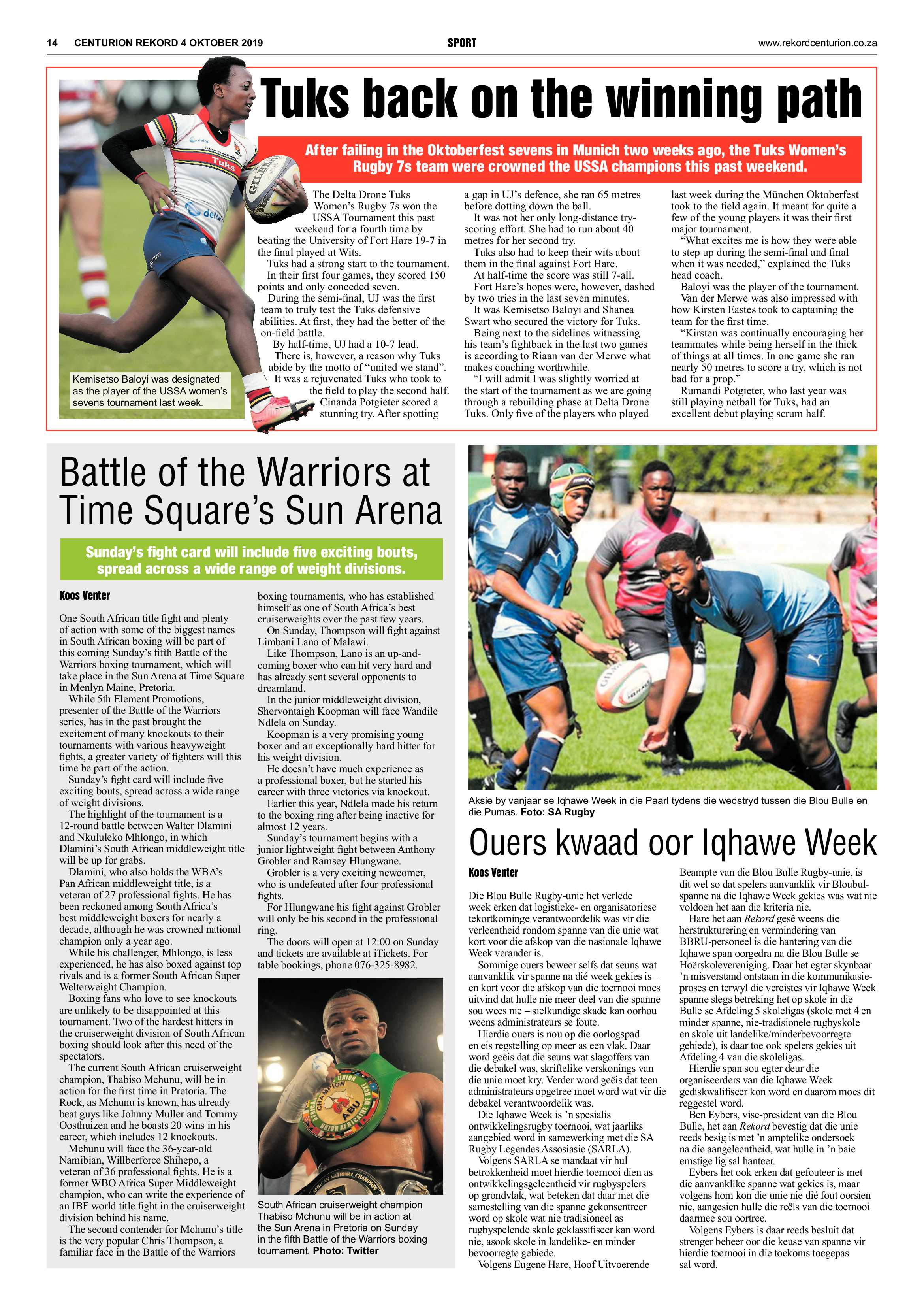Rekord Centurion 4 October 2019 page 14