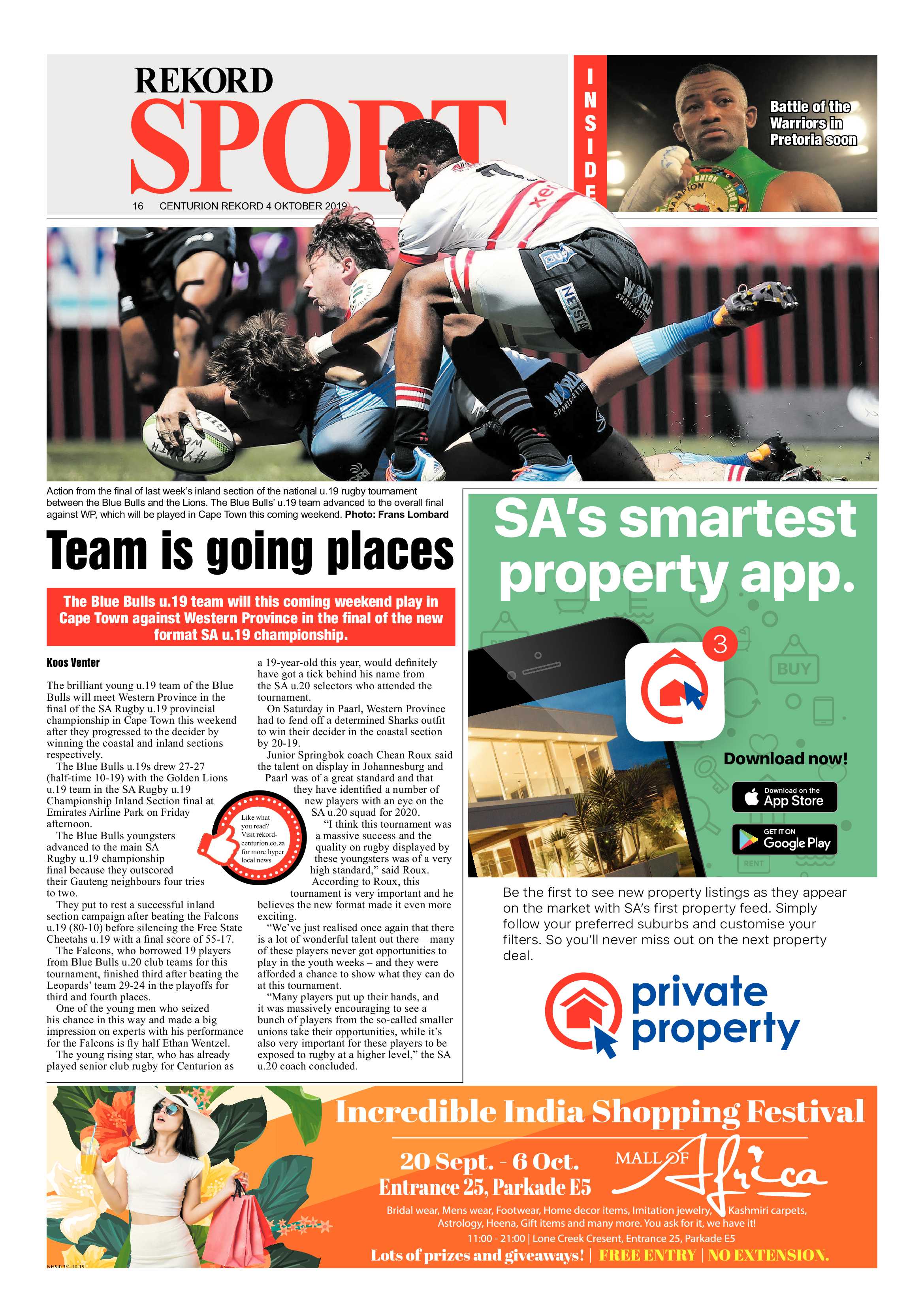 Rekord Centurion 4 October 2019 page 16