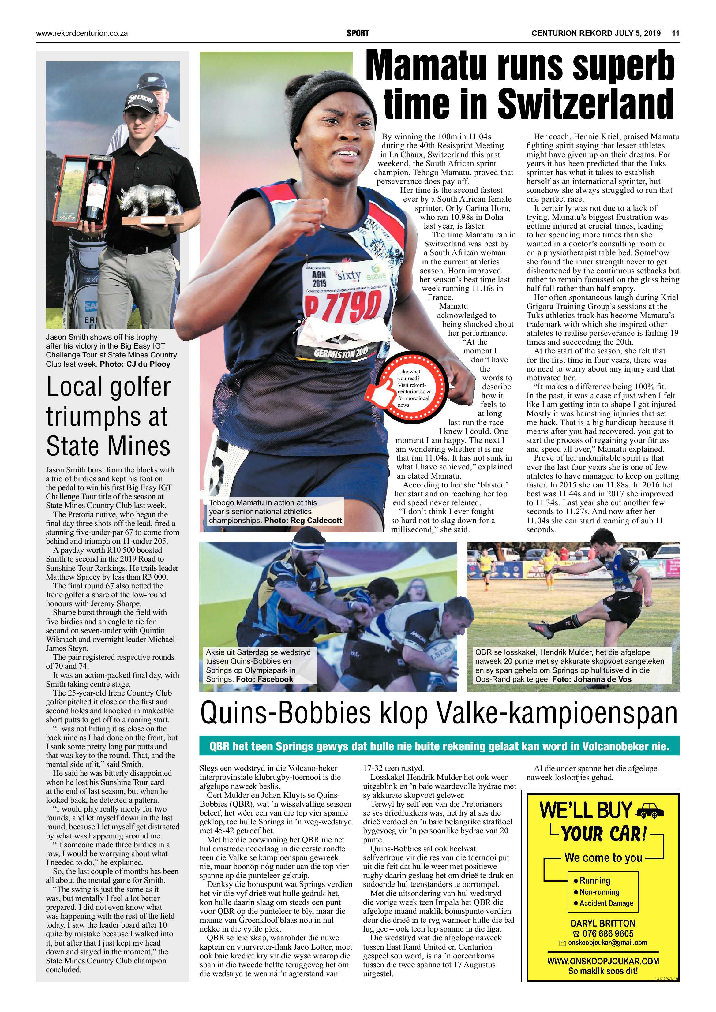 Rekord Centurion 5 July 2019 page 11