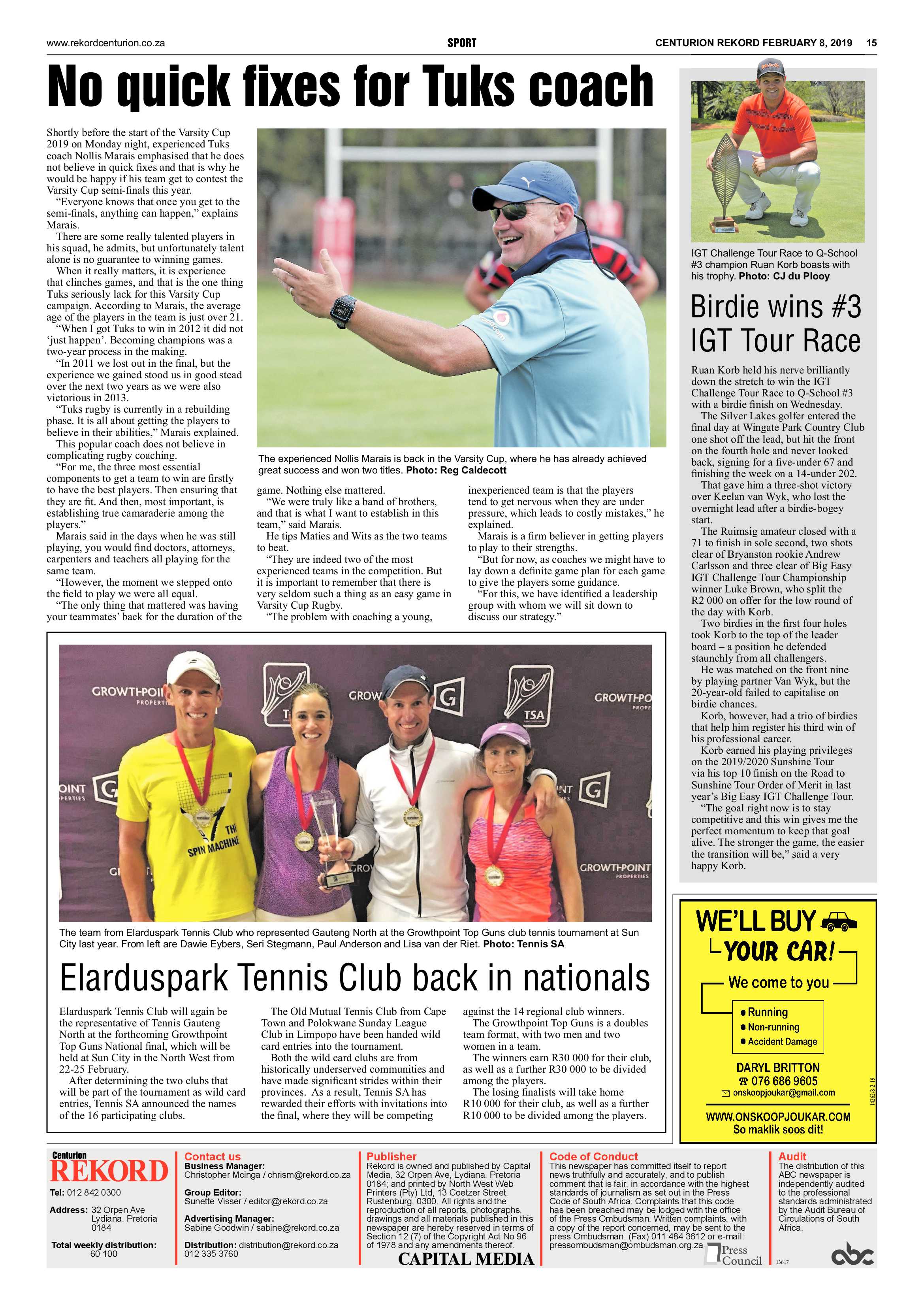 Rekord Centurion 8 February 2019 page 15
