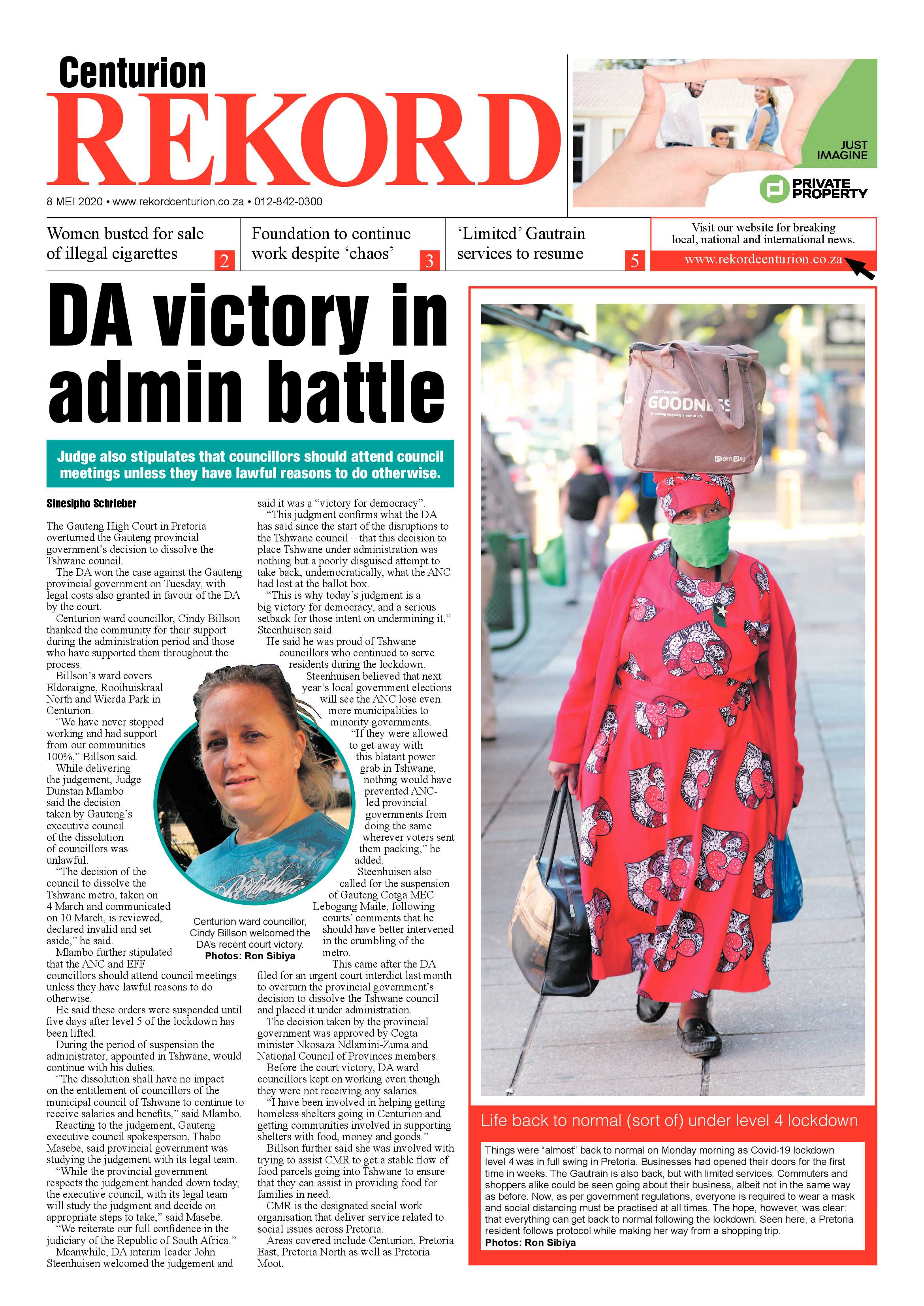 Rekord Centurion 8 May 2020 page 1