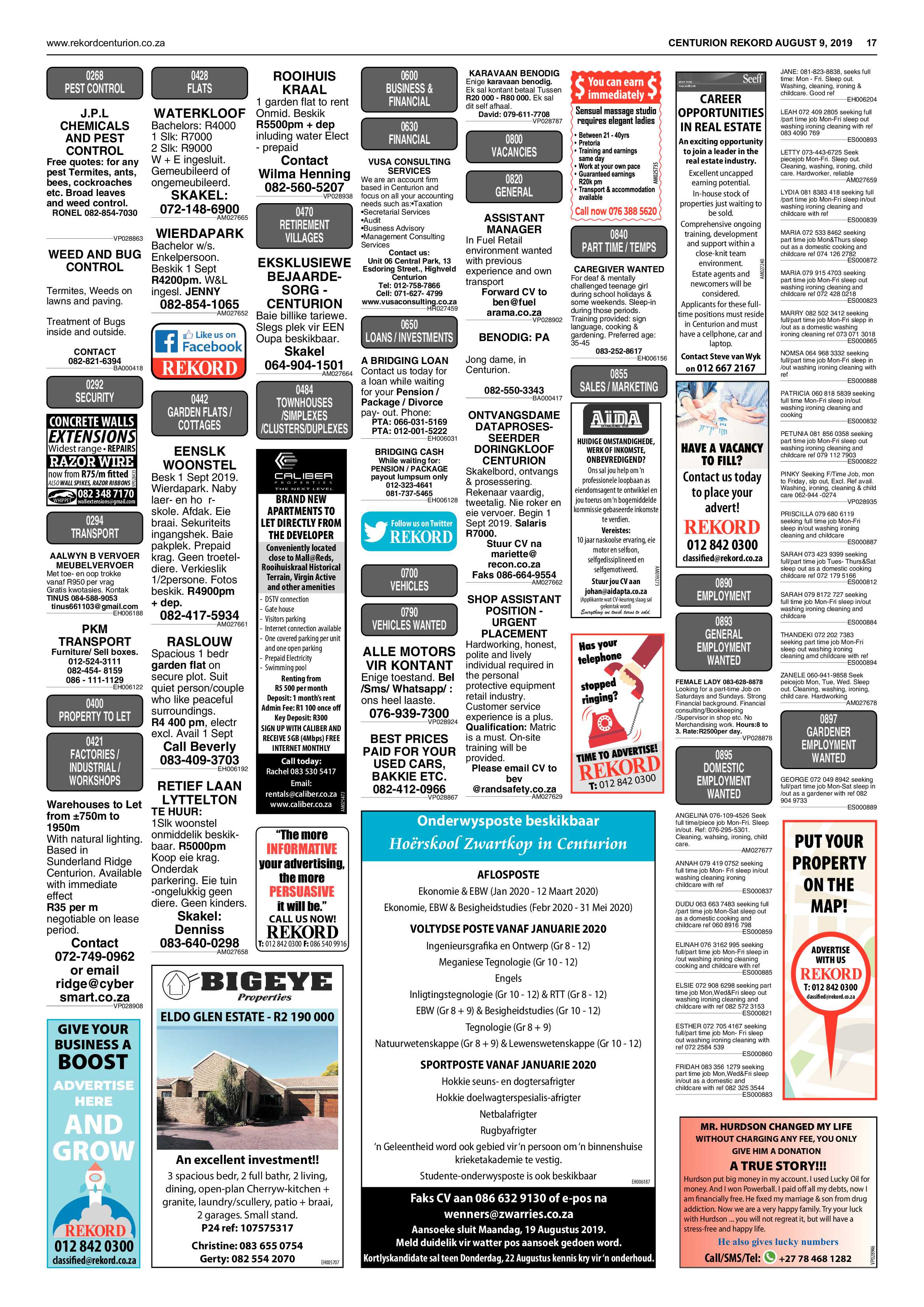 Rekord Centurion 9 August 2019 page 17