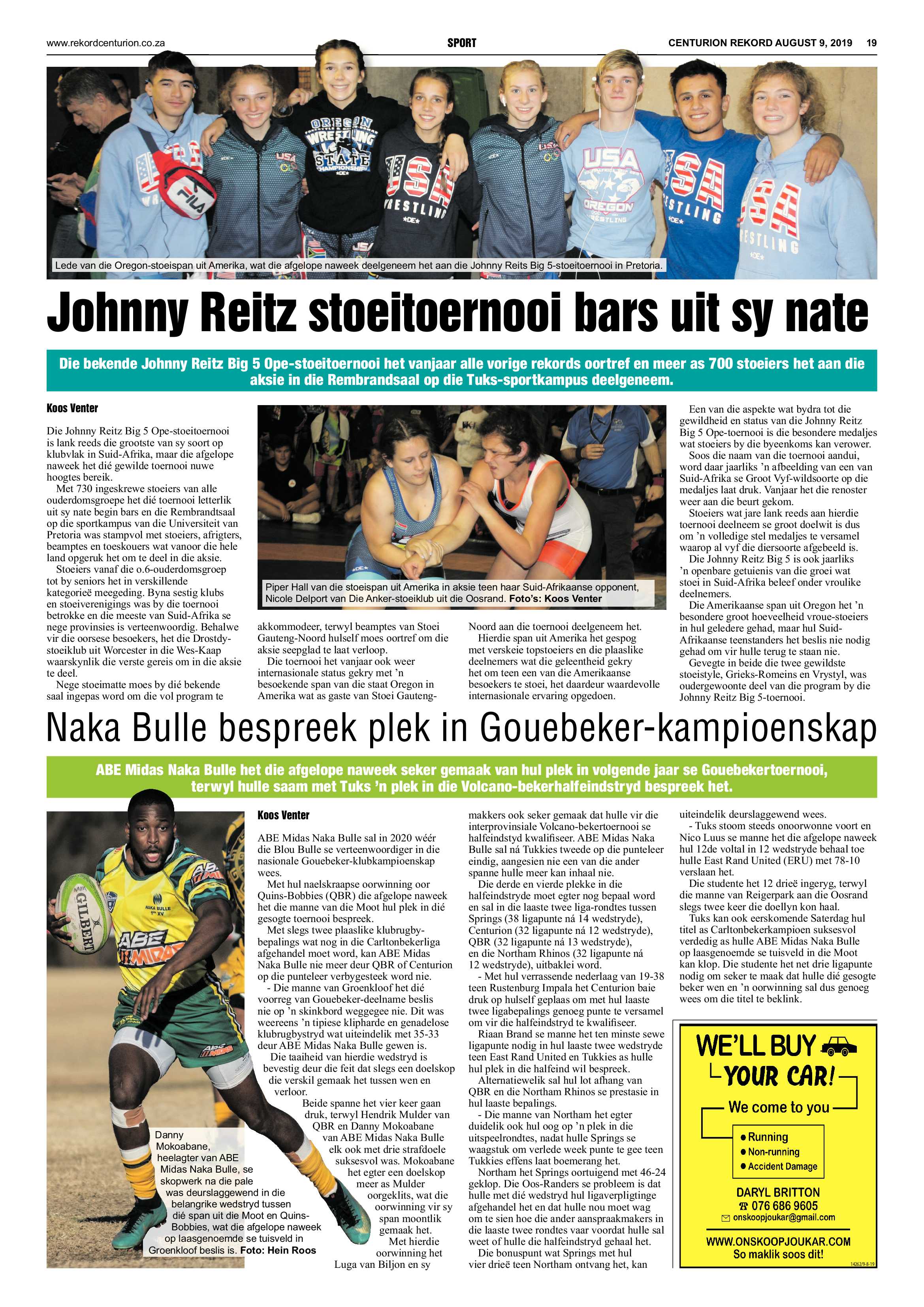 Rekord Centurion 9 August 2019 page 19