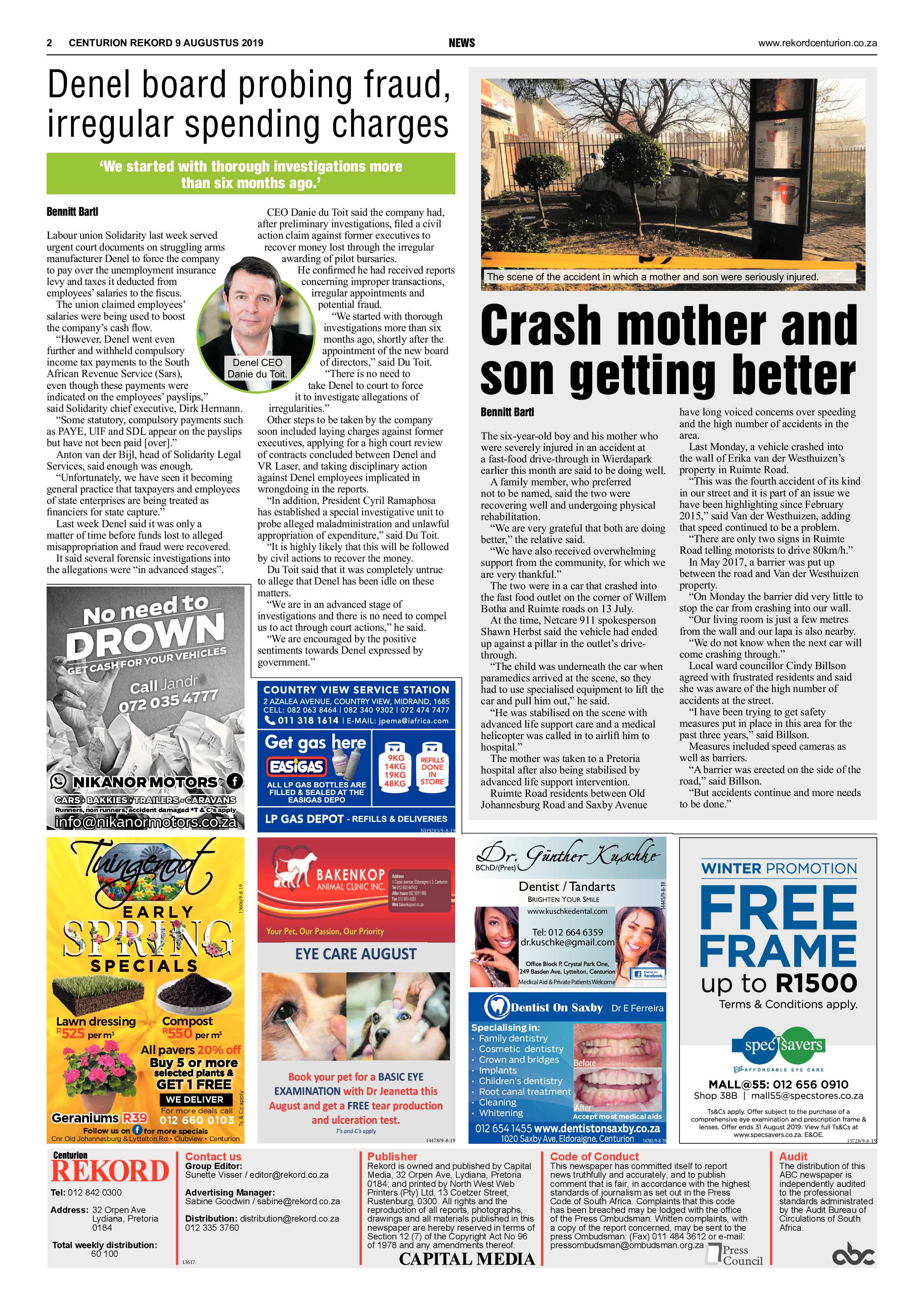 Rekord Centurion 9 August 2019 page 2