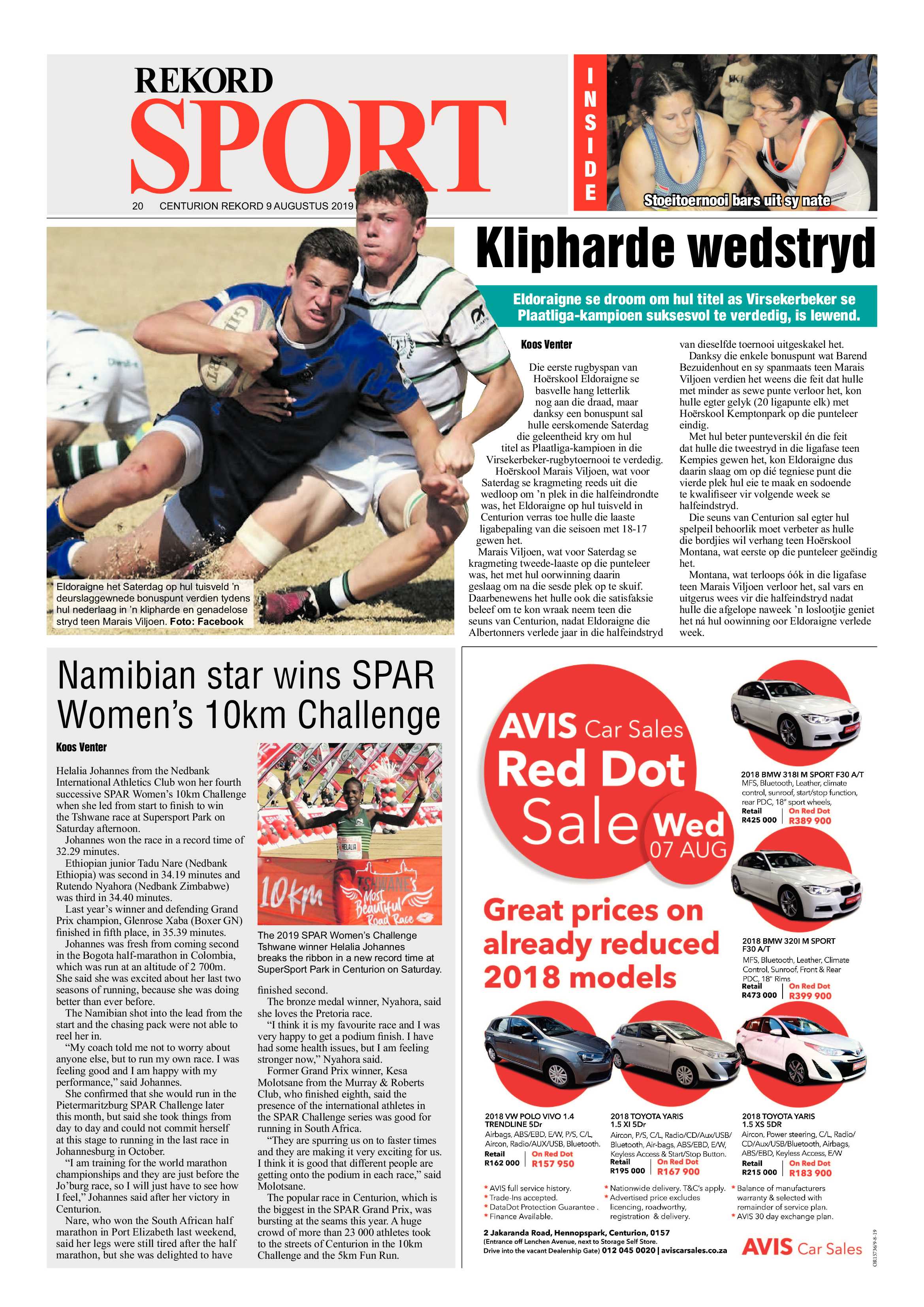 Rekord Centurion 9 August 2019 page 20