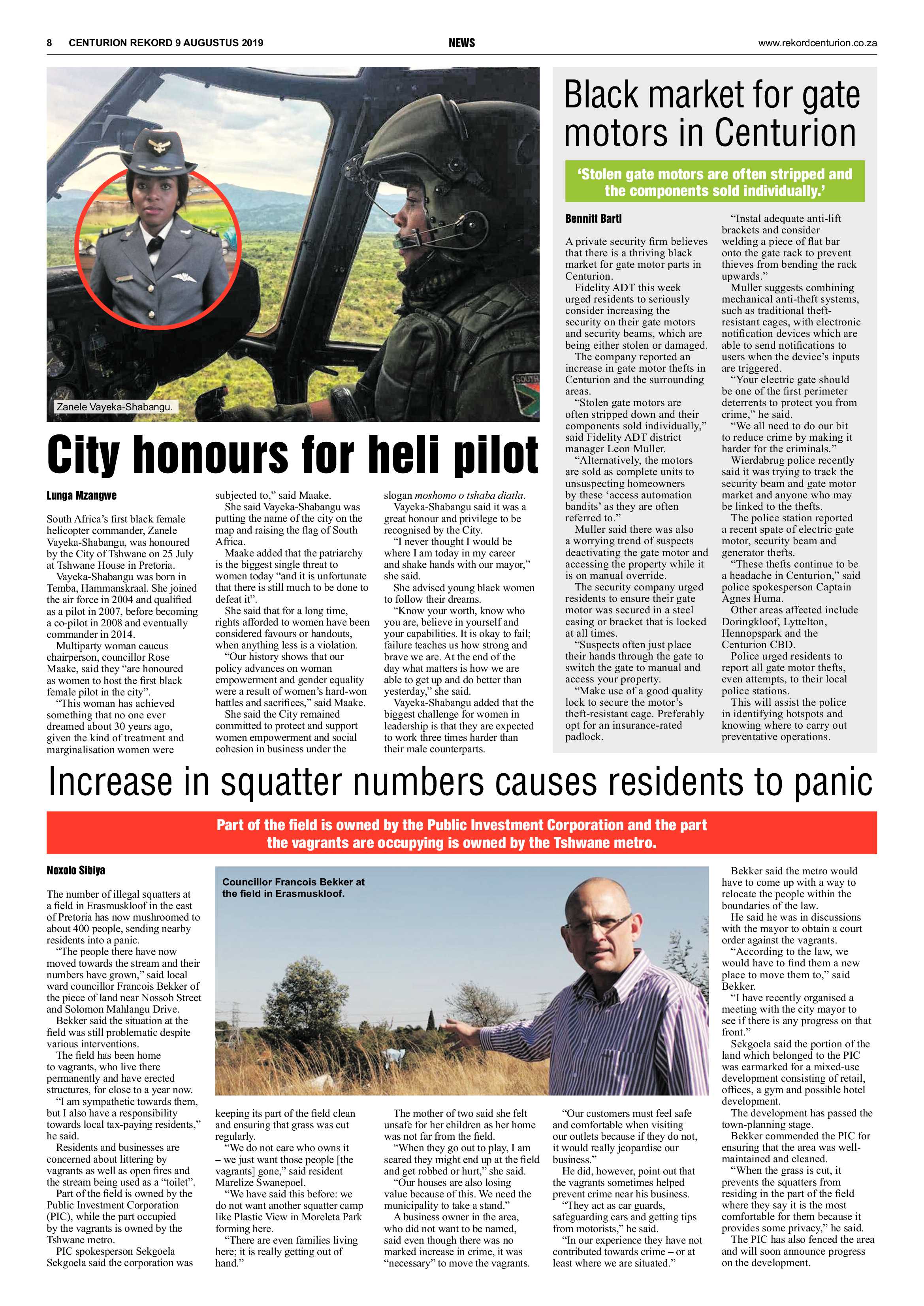 Rekord Centurion 9 August 2019 page 8