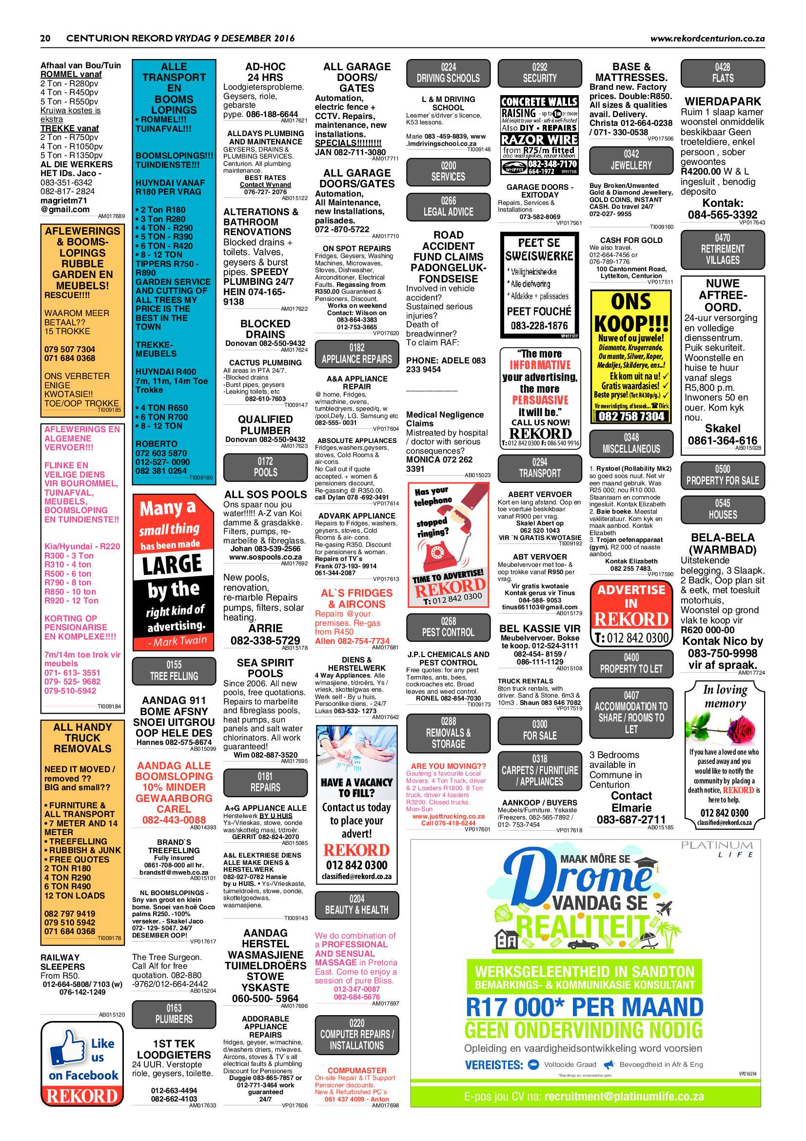 Rekord Centurion 9 December 2016 page 20